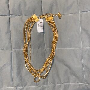 💛NWT Elegant Gold Layered Choker Necklace